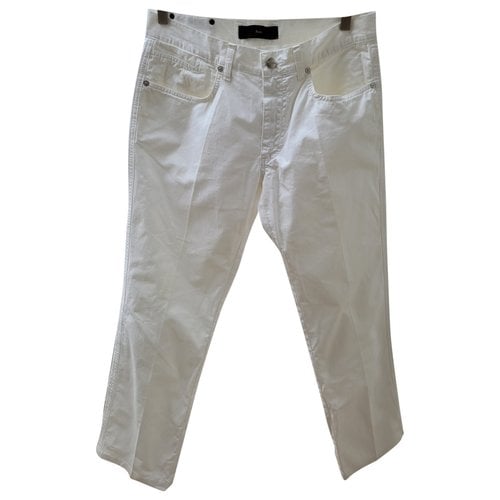 Pre-owned Z Zegna Trousers In White