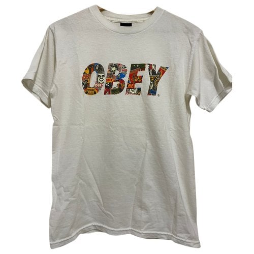 Pre-owned Obey T-shirt In White