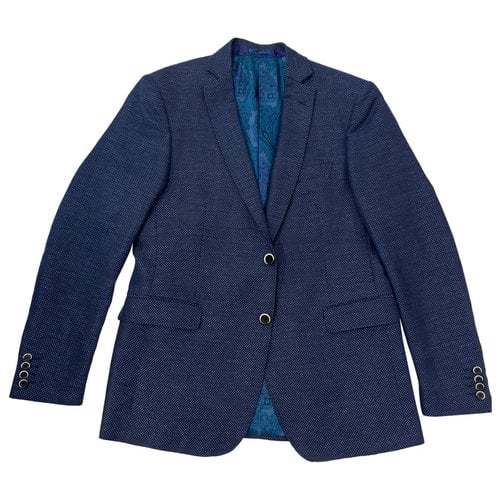 Pre-owned Etro Wool Vest In Blue