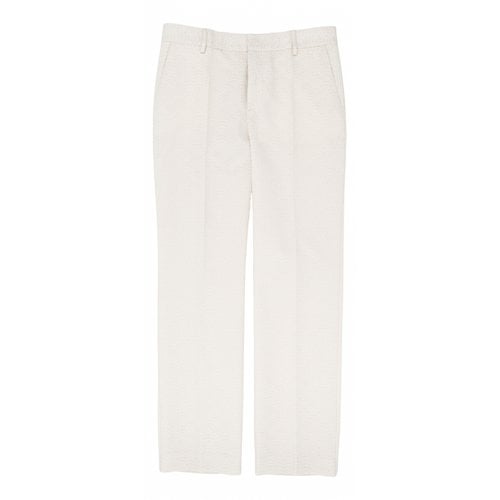 Pre-owned See By Chloé Straight Pants In Ecru