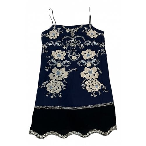 Pre-owned Anthropologie Dress In Navy
