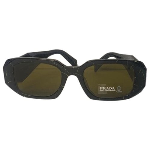 Pre-owned Prada Aviator Sunglasses In Brown