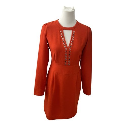 Pre-owned Ikks Mini Dress In Orange