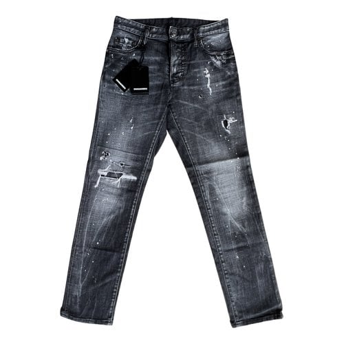 Pre-owned Dsquared2 Boyfriend Jeans In Grey