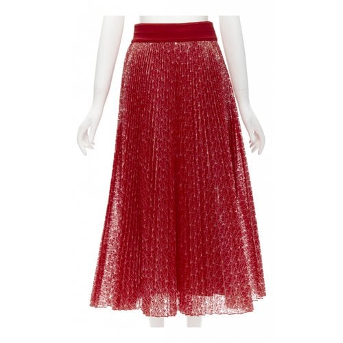 Pre-owned Fendi Skirt In Red
