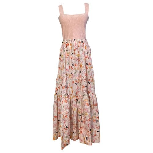 Pre-owned Tanya Taylor Maxi Dress In Pink