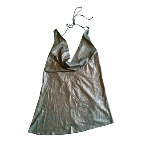 Pre-owned Pinko Camisole In Silver