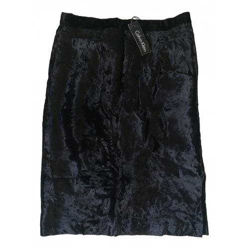 Pre-owned Calvin Klein Mid-length Skirt In Black