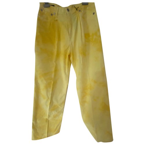 Pre-owned R13 Large Pants In Yellow
