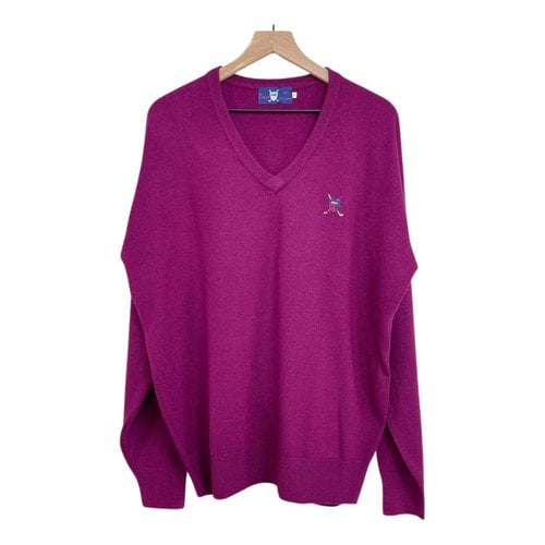 Pre-owned Polo Ralph Lauren Cashmere Pull In Burgundy