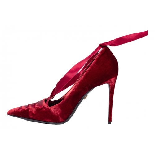 Pre-owned Le Silla Leather Heels In Burgundy