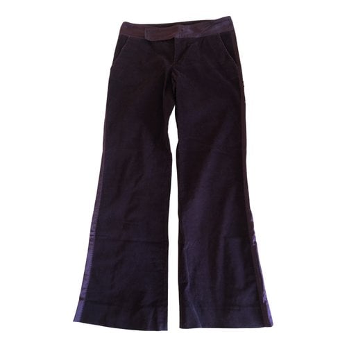 Pre-owned Philosophy Di Alberta Ferretti Silk Large Pants In Purple