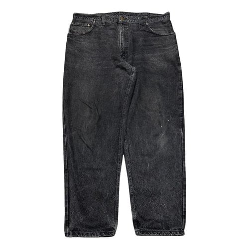 Pre-owned Carhartt Straight Jeans In Black