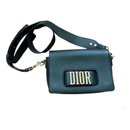 Pre-owned Dior Dio(r)evolution Leather Crossbody Bag In Green
