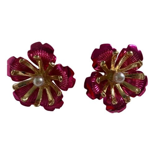 Pre-owned Christian Lacroix Earrings In Pink