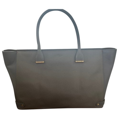 Pre-owned Lk Bennett Leather Tote In Grey