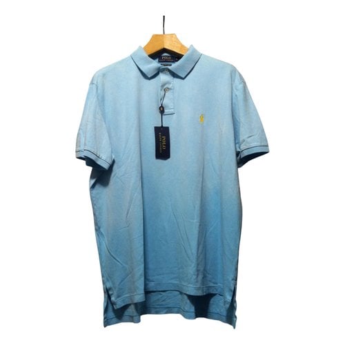 Pre-owned Polo Ralph Lauren Polo Ajusté Manches Courtes Polo Shirt In Blue