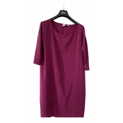 Pre-owned Aspesi Silk Mid-length Dress In Purple