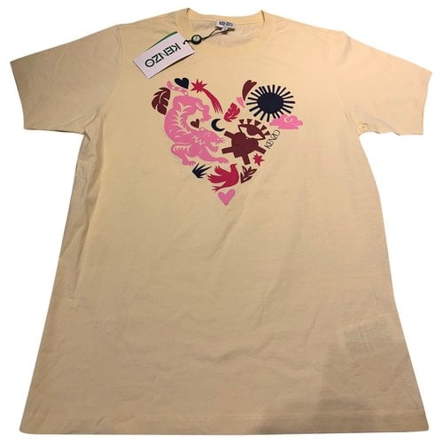 Pre-owned Kenzo Tiger T-shirt In Yellow
