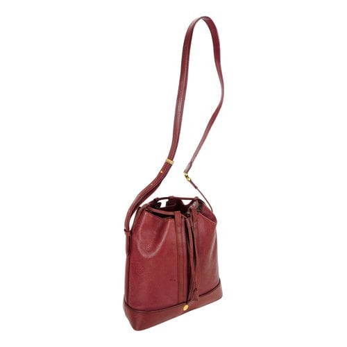 Pre-owned Cartier Leather Crossbody Bag In Red