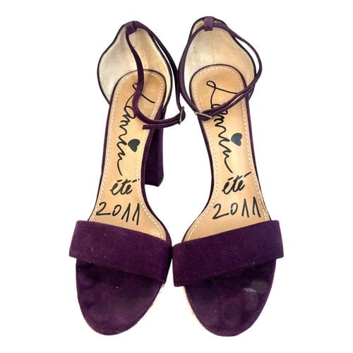 Pre-owned Lanvin Sandals In Purple