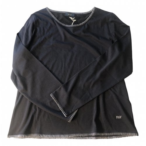 Pre-owned Fay Top In Black