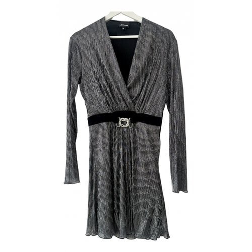 Pre-owned Just Cavalli Mid-length Dress In Silver