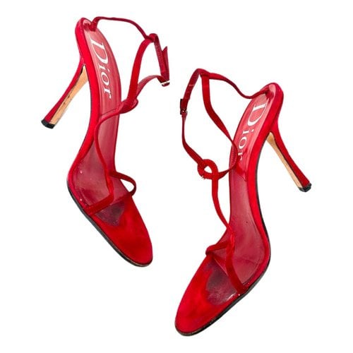 Pre-owned Dior Sandal In Red