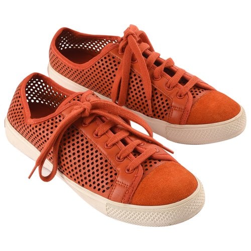 Pre-owned Tory Burch Trainers In Orange
