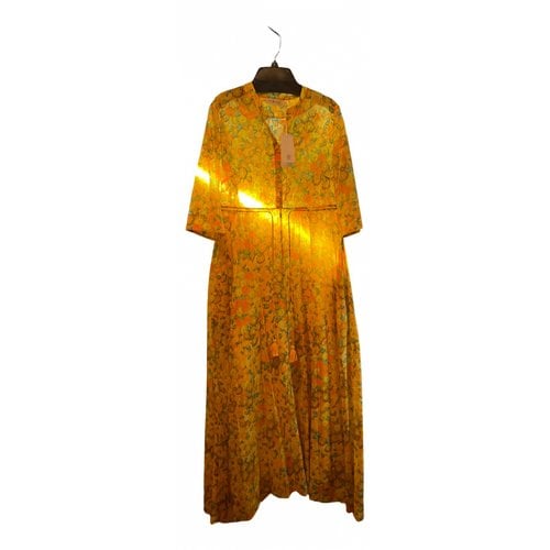Pre-owned Tory Burch Maxi Dress In Yellow