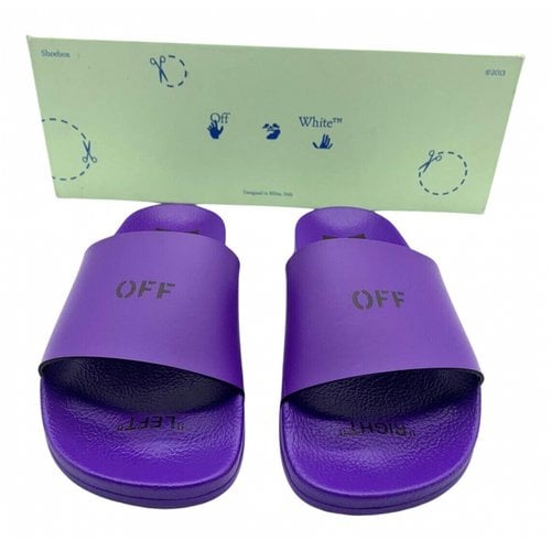 Pre-owned Off-white Sandal In Purple