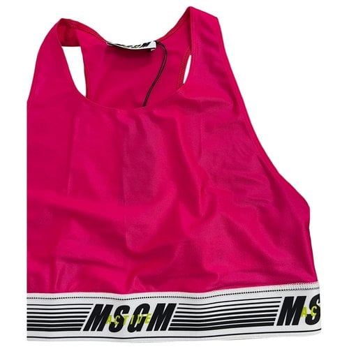 Pre-owned Msgm Top In Pink