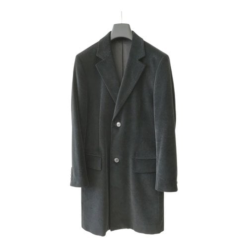 Pre-owned Hugo Boss Velvet Coat In Black