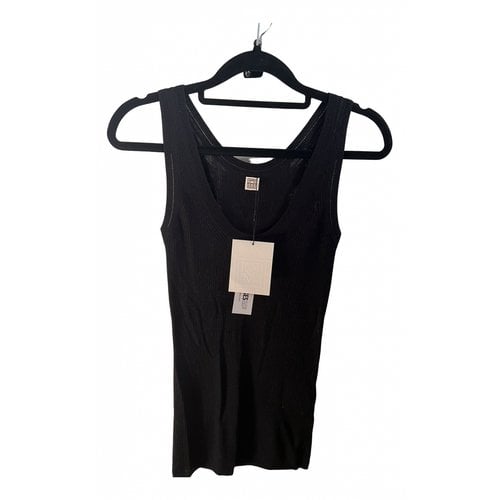 Pre-owned Totême Cashmere Jersey Top In Black