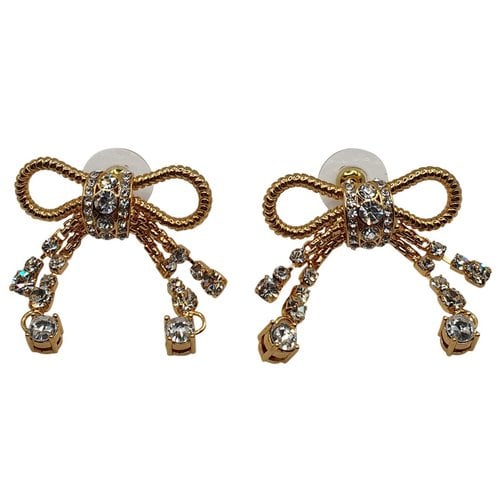 Pre-owned Miu Miu Earrings In Gold