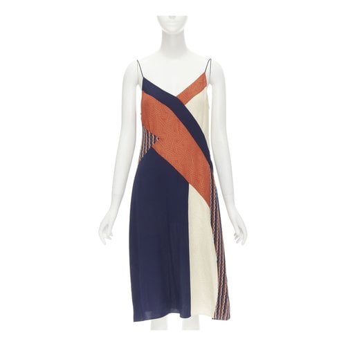 Pre-owned Diane Von Furstenberg Silk Dress In Multicolour