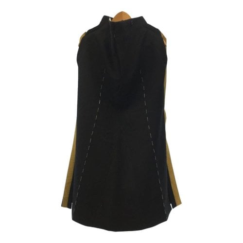 Pre-owned Maison Margiela Wool Mid-length Dress In Black