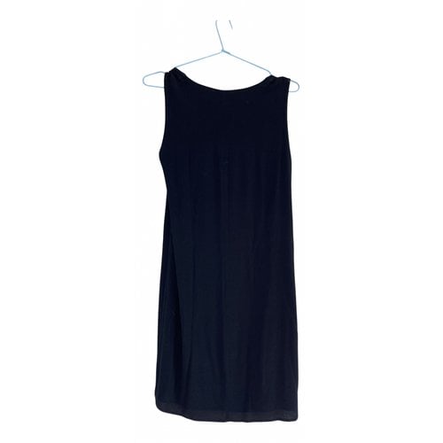 Pre-owned Ikks Silk Mid-length Dress In Blue