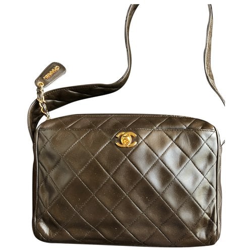 Pre-owned Chanel Leather Crossbody Bag In Brown