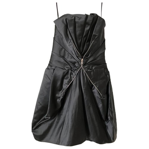 Pre-owned Marc Jacobs Silk Mini Dress In Black