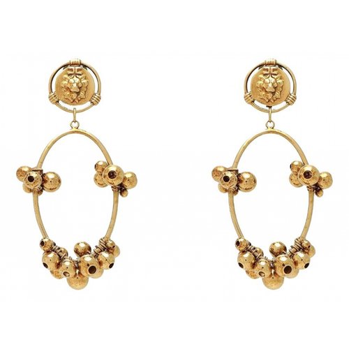 Pre-owned Elisabetta Franchi Earrings In Gold