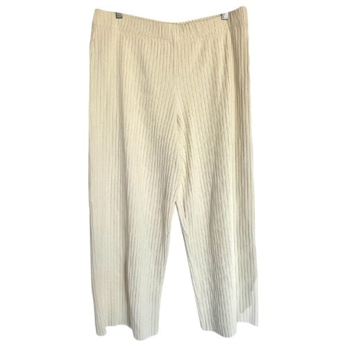 Pre-owned Vince Straight Pants In White