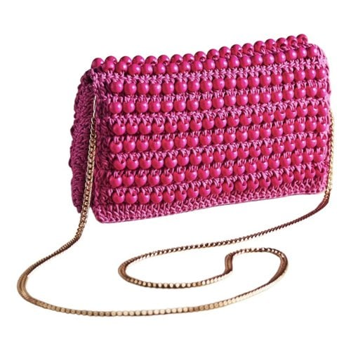 Pre-owned Anthropologie Glitter Handbag In Pink