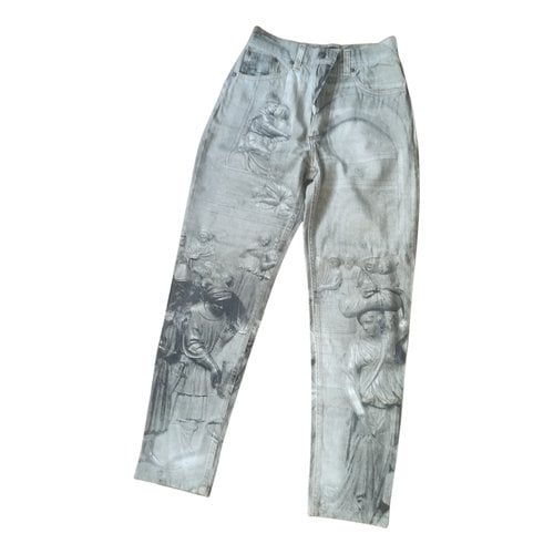 Pre-owned Roberto Cavalli Jeans In Grey