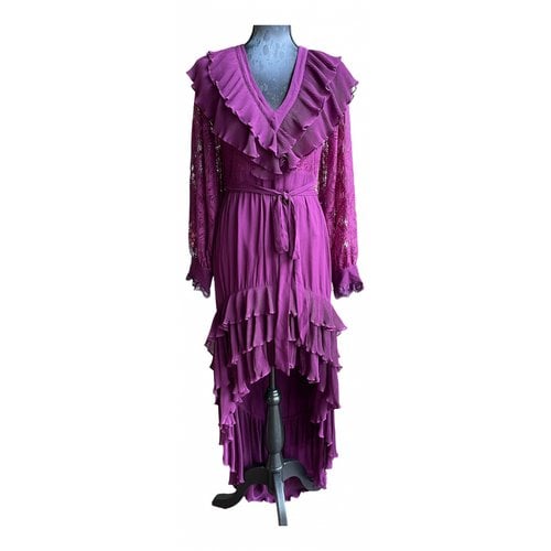 Pre-owned Just Cavalli Mid-length Dress In Purple