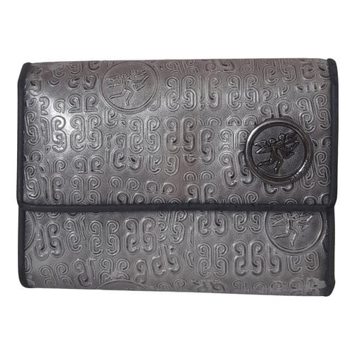 Pre-owned Piero Guidi Leather Wallet In Grey