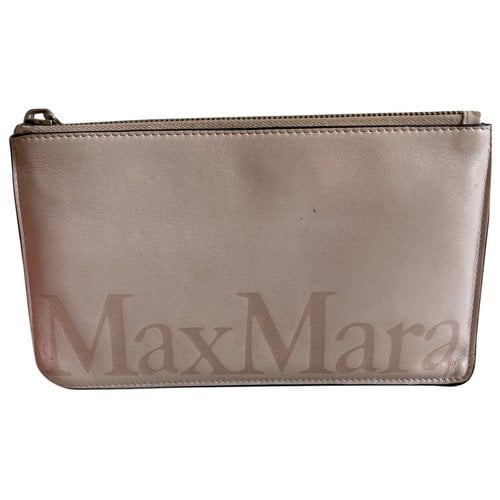 Pre-owned Max Mara Leather Wallet In Pink