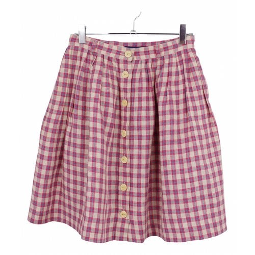 Pre-owned Ralph Lauren Linen Mid-length Skirt In Multicolour