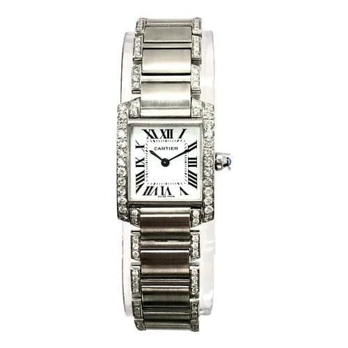 Pre-owned Cartier Tank Française Watch In White