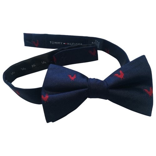 Pre-owned Tommy Hilfiger Silk Tie In Navy